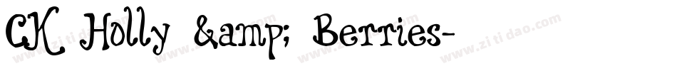 CK Holly & Berries字体转换